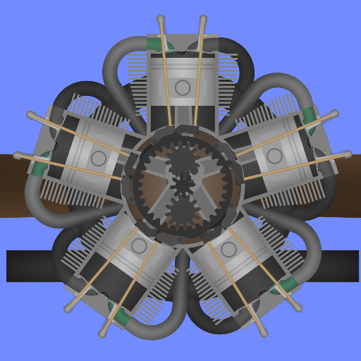 Semi-Realistic 5 cylinder Radial