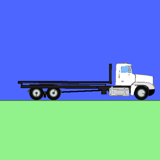 Title: Flatbed Tow Truck